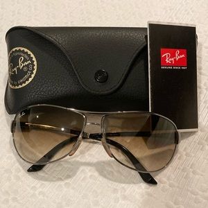 Ray Ban Warrior Silver and Brown Sunglasses